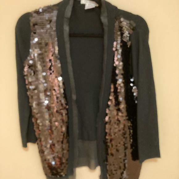 Costa Blanca sequined long sleeve cardigan with matching tank top Medium NWOT🌟 - Picture 4 of 10